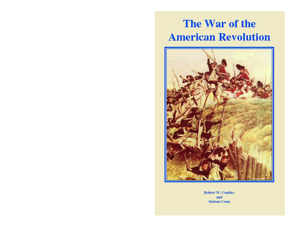 [PDF] The War of the American Revolution