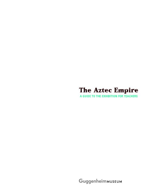 [PDF] The Aztec Empire - Guggenheim Museum