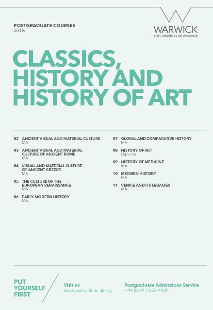 [PDF] CLASSICS, HISTORY AND HISTORY OF ART - University of Warwick
