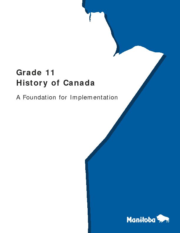 [PDF] Grade 11 History of Canada - Manitoba Education