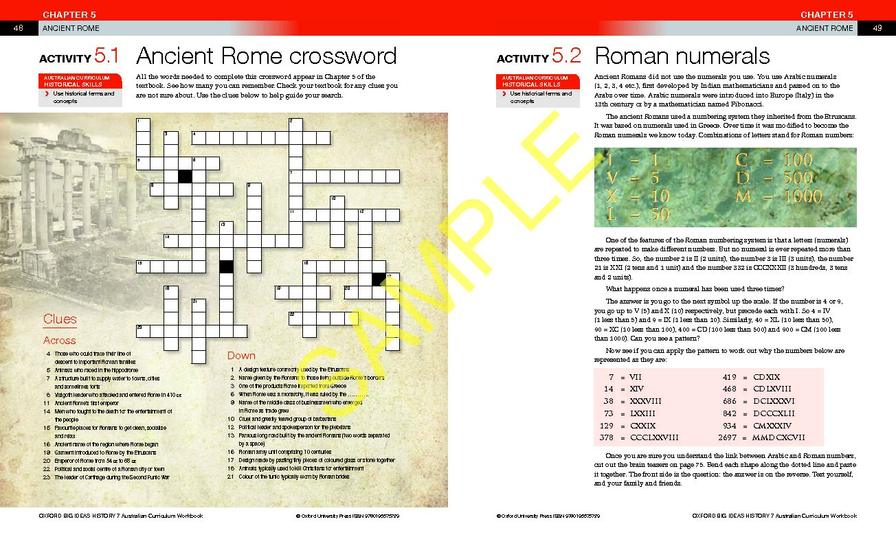[PDF] Ancient Rome crossword Roman numerals - Squiz
