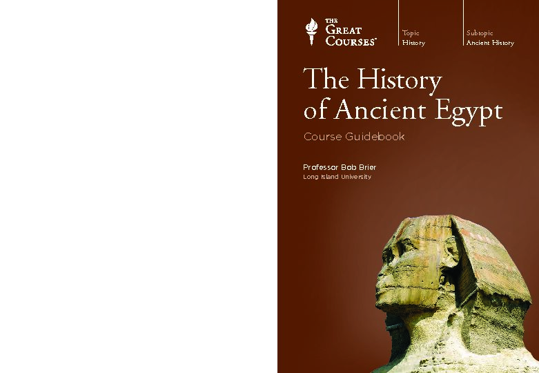[PDF] The History of Ancient Egypt