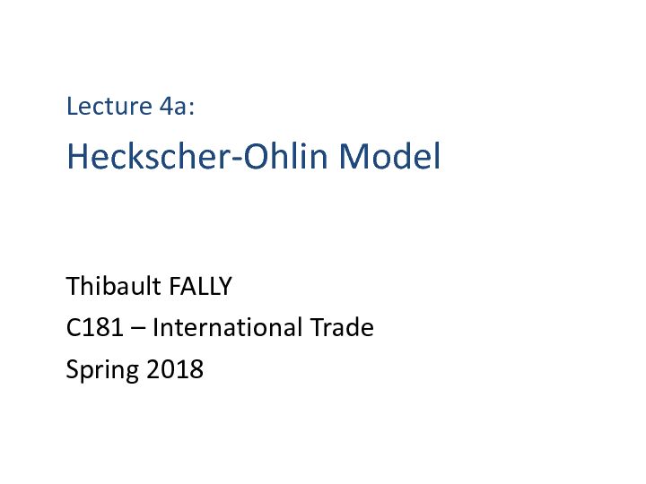 [PDF] Heckscher-Ohlin model [pdf]