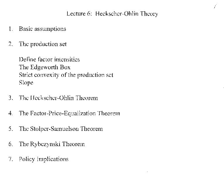 [PDF] Lecture 6: Heckscher-Ohlin Theory
