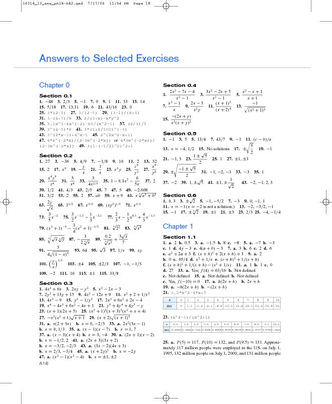 [PDF] Answers to Selected Exercises - Mathematical Sciences