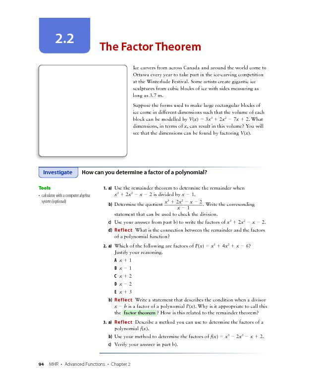 [PDF] The Factor Theorem - TSFX