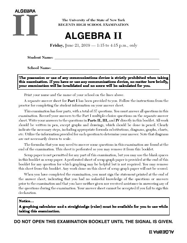 [PDF] A2 exam 619qxp_ADU - algebra ii