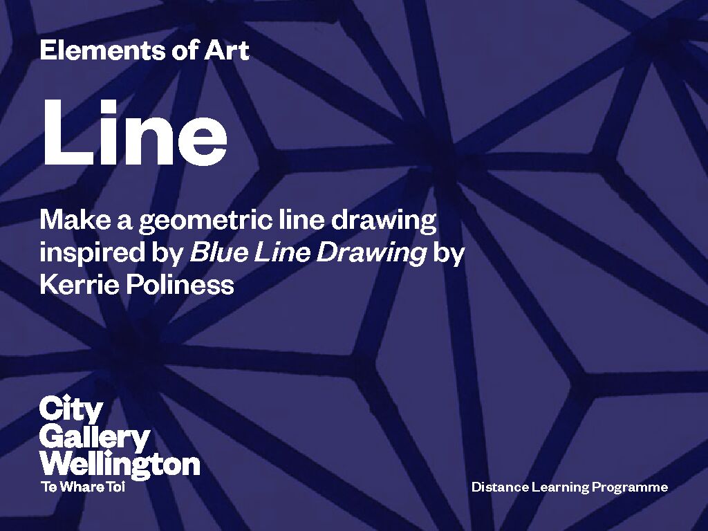 Elements of Art Make a geometric line drawing inspired by Blue Line