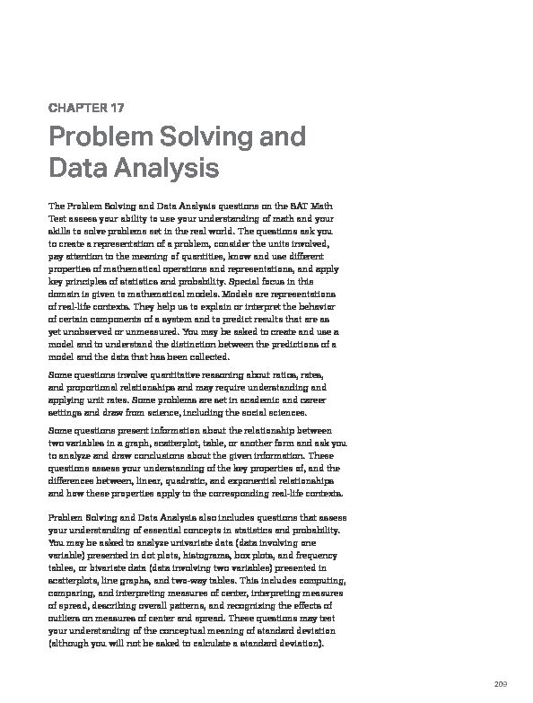 problem solving and data analysis pdf