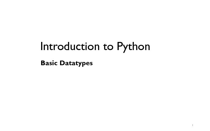 [PDF] Introduction to Python - Long Nguyen