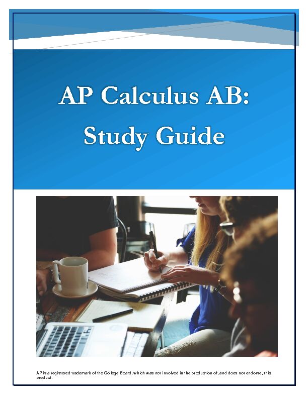 [PDF] AP Calculus AB Study Guide