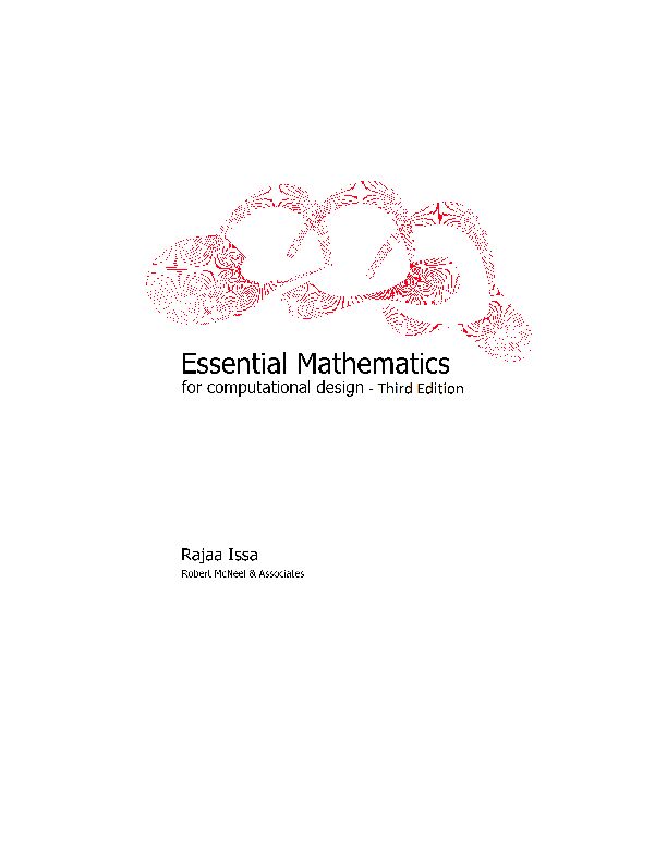 [PDF] Essential Mathematics for Computational Design