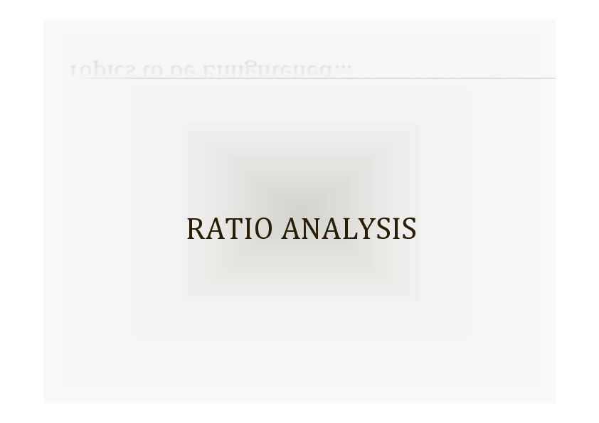 [PDF] RATIO ANALYSIS - Rajdhani College