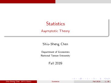 [PDF] Asymptotic Theory - Statistics