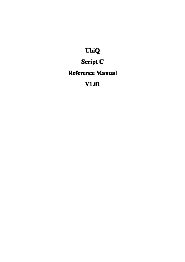 [PDF] UbiQ Script C Reference Manual V101 - Advantech