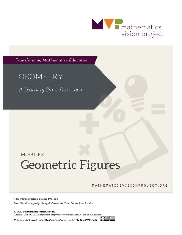 [PDF] Geometric Figures - Mathematics Vision Project