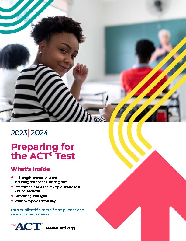 2022 2023 Preparing for the ACT® Test