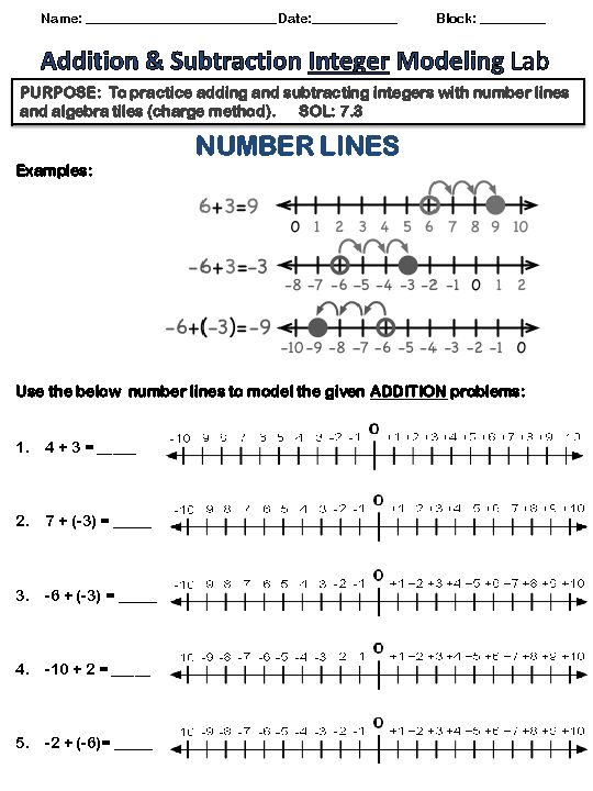 [PDF] NUMBER LINES