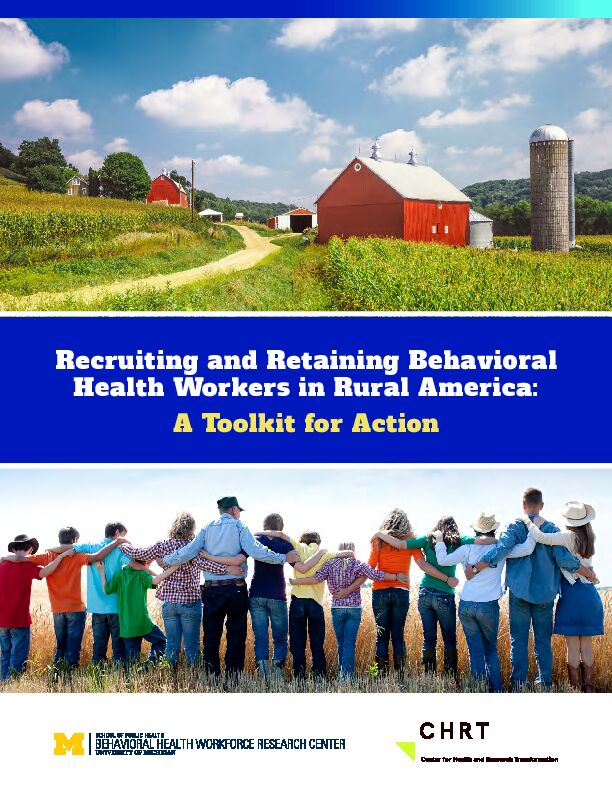 [PDF] Recruiting and Retaining Behavioral Health Workers in Rural America
