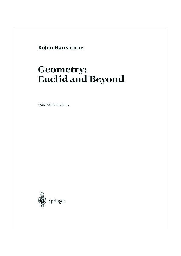 [PDF] Geometry: Euclid and Beyond