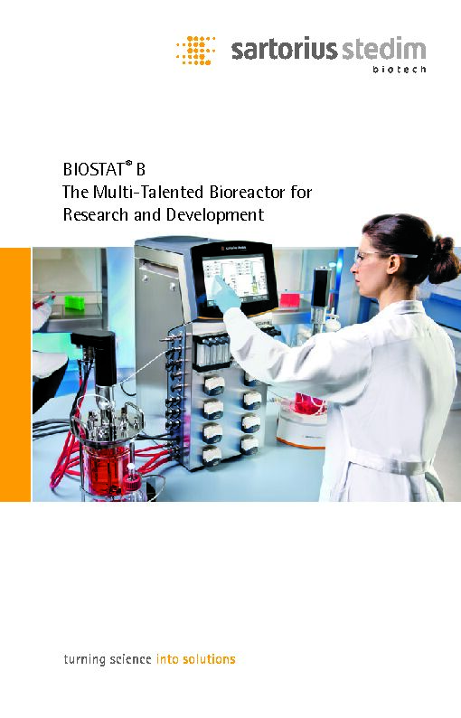 [PDF] BIOSTAT® B The Multi-Talented Bioreactor for Research and