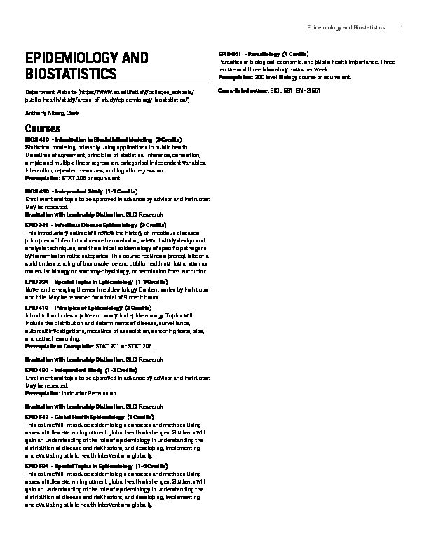 [PDF] Epidemiology and Biostatistics