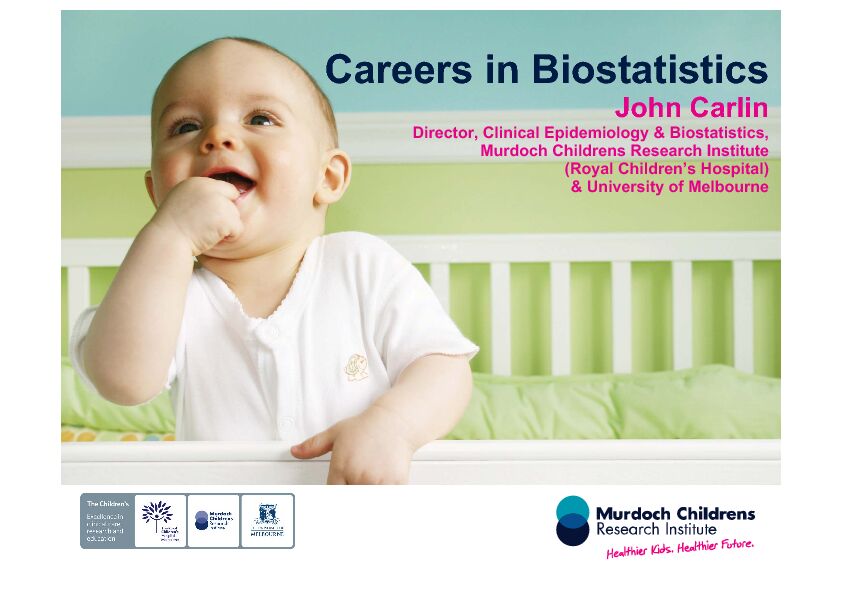 [PDF] Careers in Biostatistics - School of Mathematics and Statistics