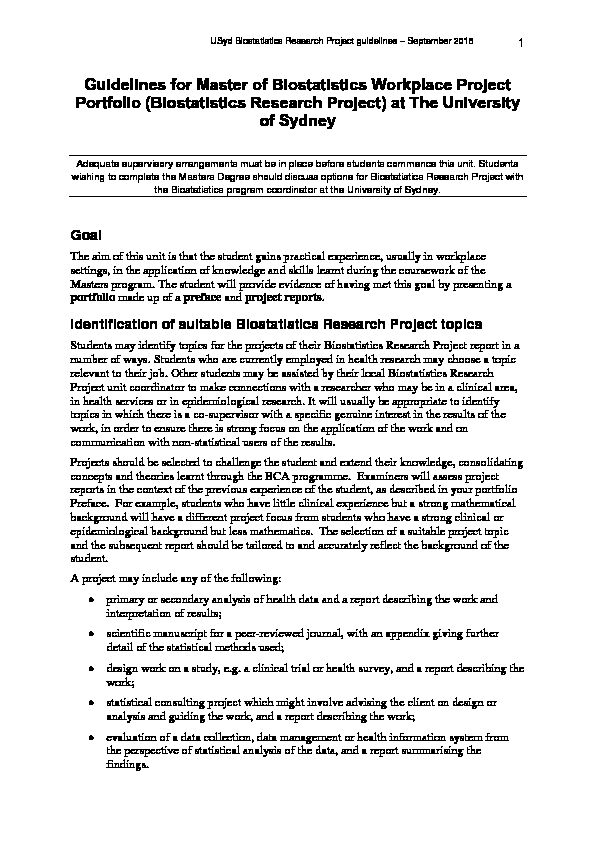 [PDF] Suggestions for Biostatistics Project (BCA code WPP)