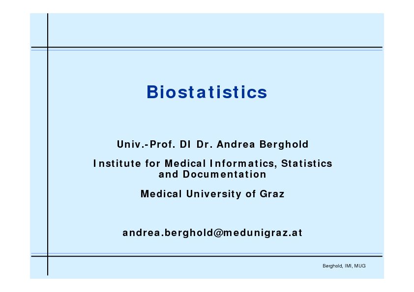[PDF] Biostatistics