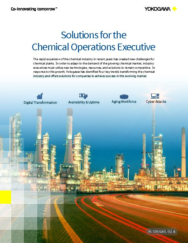 Solutions for the Chemical Operations Executive - Yokogawa