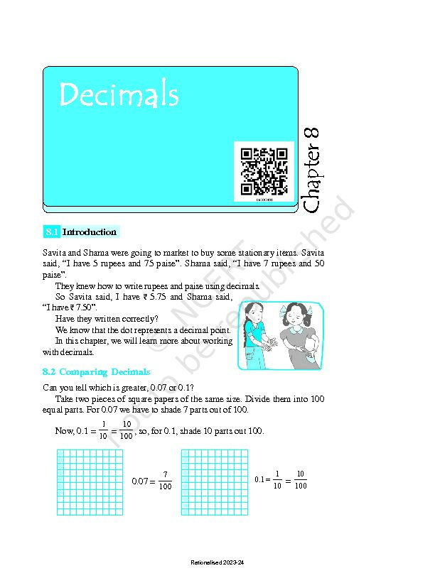 [PDF] Decimals - NCERT
