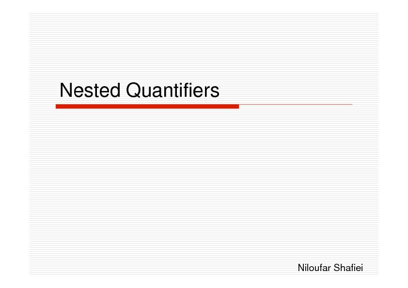 [PDF] Nested Quantifiers