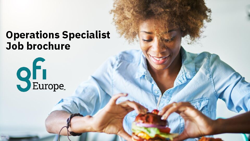[PDF] Operations Specialist Job Brochure - the Good Food Institute Europe