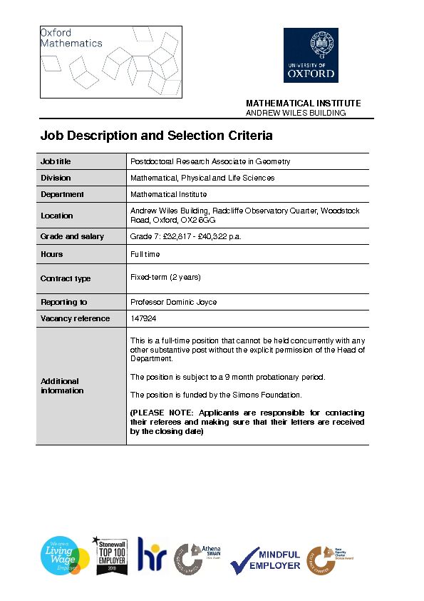 [PDF] Job Description and Selection Criteria
