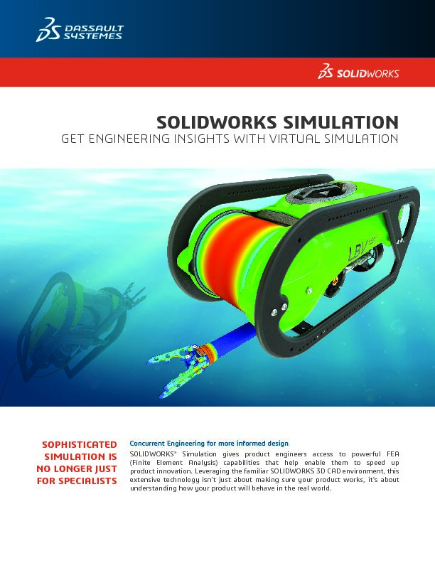 [PDF] SOLIDWORKS SIMULATION - MECAD Systems