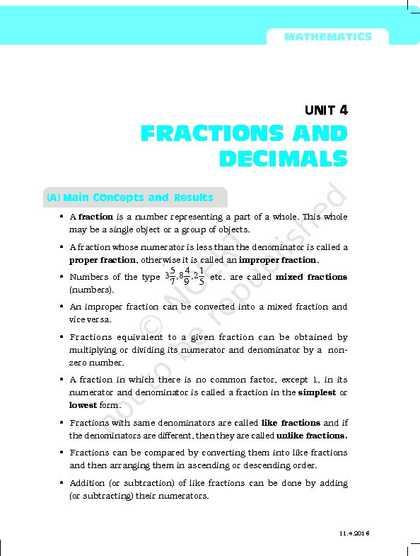 [PDF] Fractions and Decimalspmd - NCERT