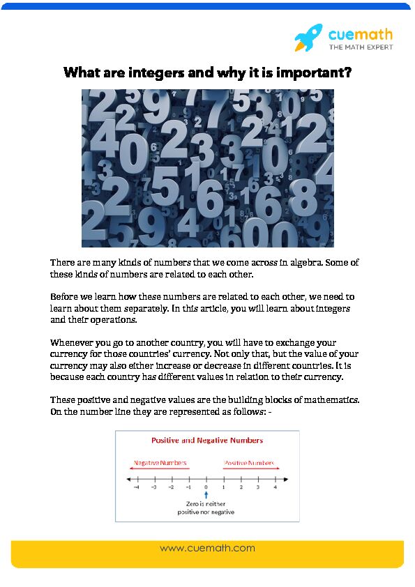 [PDF] What are integers and why it is important? - cloudfrontnet