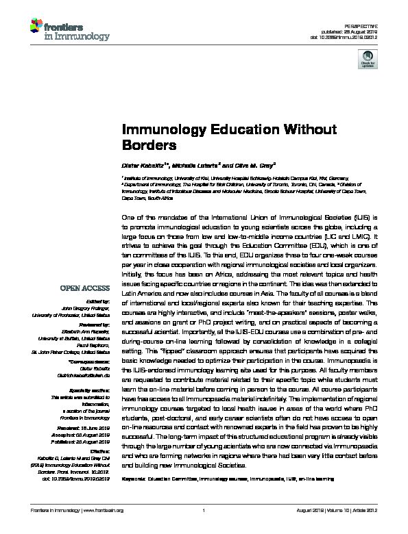 [PDF] Immunology Education Without Borders - AWS