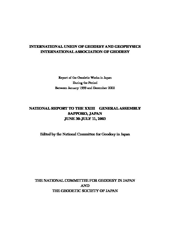 [PDF] IUGG2003 National Report of Japan