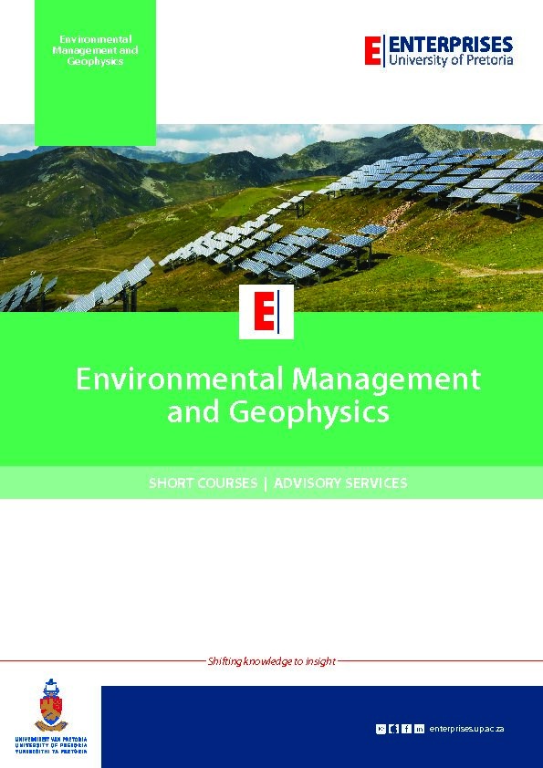 [PDF] Environmental Management and Geophysics