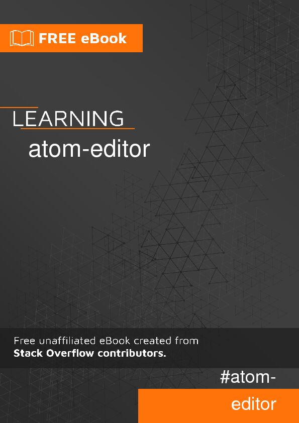 [PDF] atom-editor - RIP Tutorial