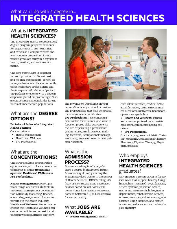 [PDF] INTEGRATED HEALTH SCIENCES