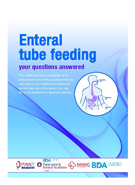 [PDF] Enteral tube feeding
