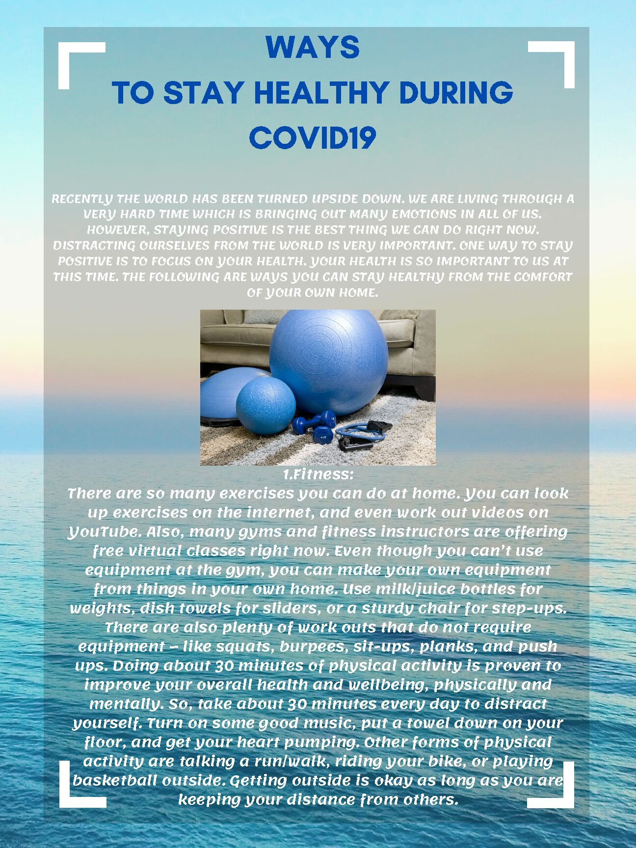 [PDF] Ways to stay healthy during covid19 - Kutztown University
