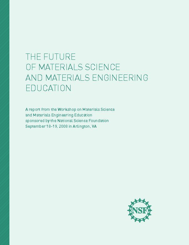 [PDF] THE FUTURE OF MATERIALS SCIENCE AND MATERIALS