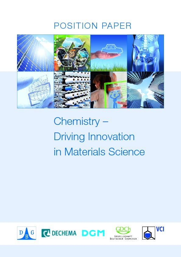 [PDF] Driving Innovation in Materials Science - Chemistry - Dechema