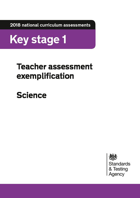 [PDF] Teacher assessment exemplification - KS1 Science - Govuk