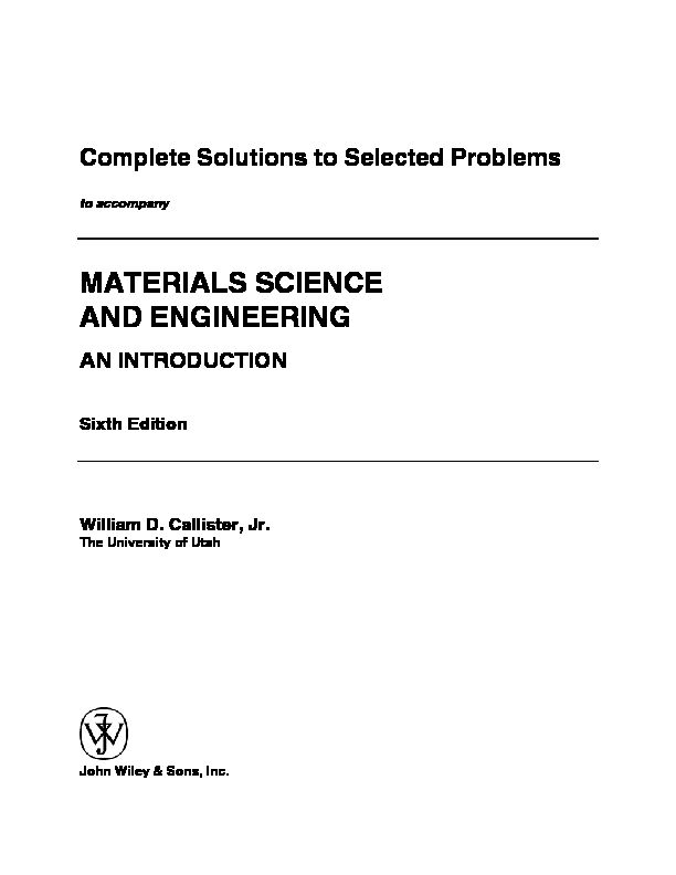 [PDF] MATERIALS SCIENCE AND ENGINEERING - UNC Physics