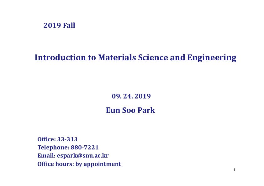 [PDF] Introduction to Materials Science and Engineering - SNU OPEN