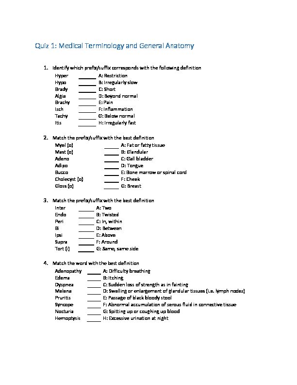[PDF] Quiz 1: Medical Terminology and General Anatomy - NAACCR